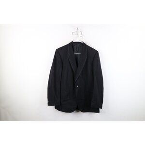 Vintage 60s 70s Rockabilly Mens 40R Wool Brocade Tuxedo Prom Suit Jacket USA